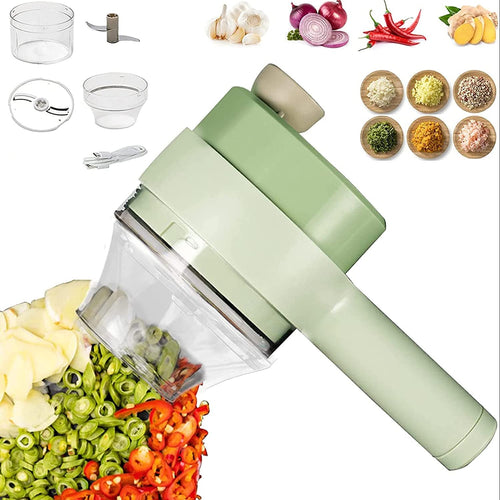Chopnix chopper with all included accessories - blades, containers and USB cable