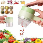 Chopnix electric chopper chopping chilies and vegetables
